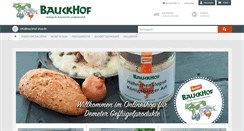 Desktop Screenshot of bauckhof-shop.de